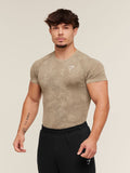 Gymshark Geo Seamless T-Shirt — Cement Brown/Soul Brown — 3