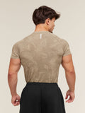 Gymshark Geo Seamless T-Shirt — Cement Brown/Soul Brown — 2