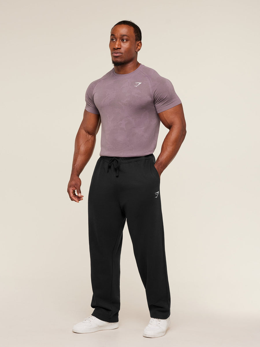 Gymshark Geo Seamless T-Shirt — Dusk Purple/Cool Brown — 7