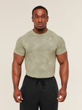 Gymshark Geo Seamless T-Shirt — Haze Green/Unit Green — 1