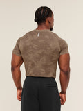 Gymshark Geo Seamless T-Shirt — Lifestyle Brown/Archive Brown — 2