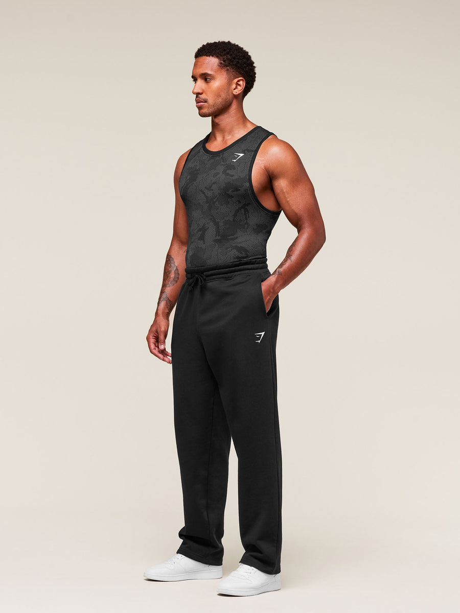 Gymshark Geo Seamless Tank — Black/Charcoal Grey — 4