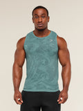 Gymshark Geo Seamless Tank — Storm Blue/Stealth Blue — 5