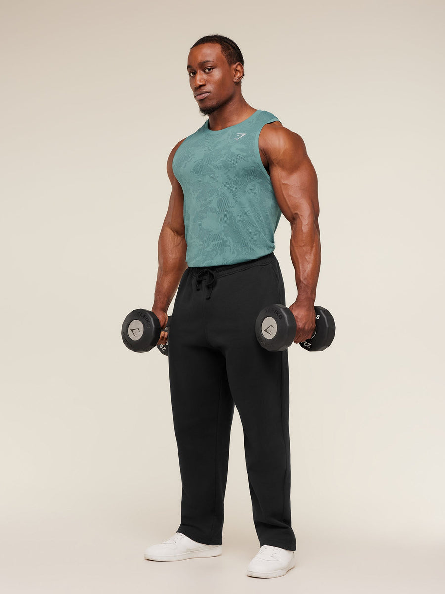 Gymshark Geo Seamless Tank — Storm Blue/Stealth Blue — 4