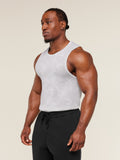 Gymshark Geo Seamless Tank — White/Light Grey — 3