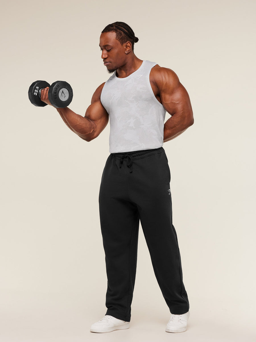 Gymshark Geo Seamless Tank — White/Light Grey — 7