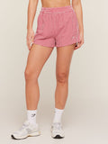 Gymshark Gingham Shorts — Carmine Red/Soft White — 1