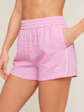 Gymshark Gingham Shorts — Focus Pink/Soft White — 5