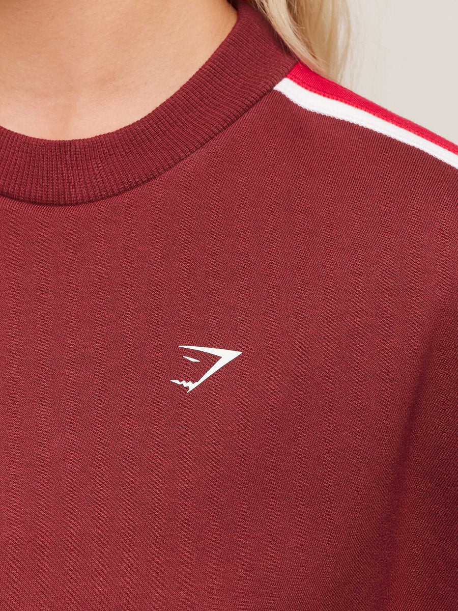 Gymshark Piping Midi Crew Neck — Sets Red/Carmine Red/Soft White — 5