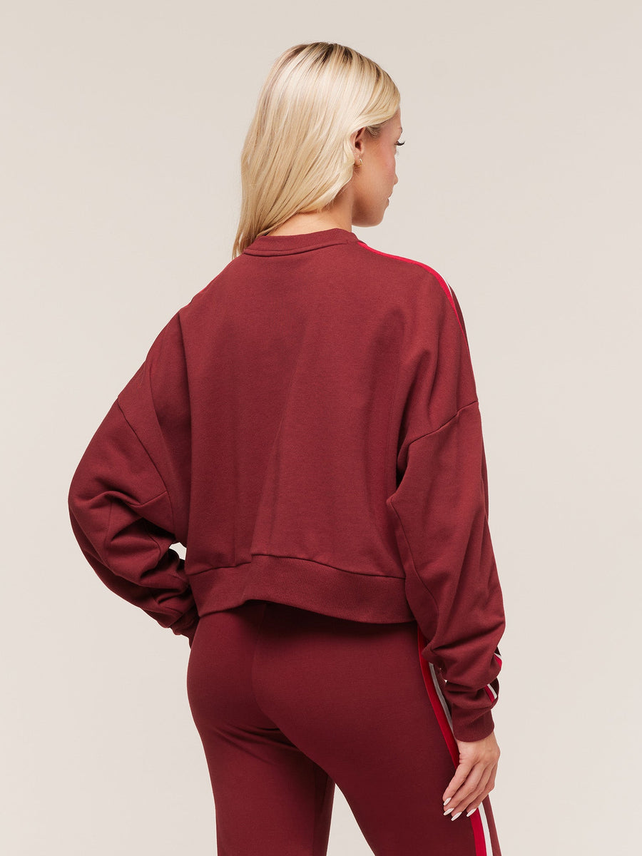 Gymshark Piping Midi Crew Neck — Sets Red/Carmine Red/Soft White — 2