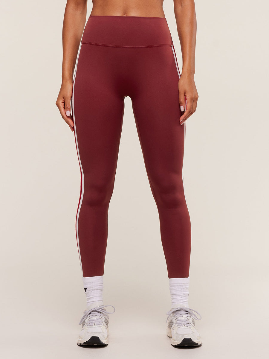 Gymshark Piping Leggings — Sets Red/Carmine Red/Soft White — 1