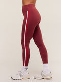 Gymshark Piping Leggings — Sets Red/Carmine Red/Soft White — 2