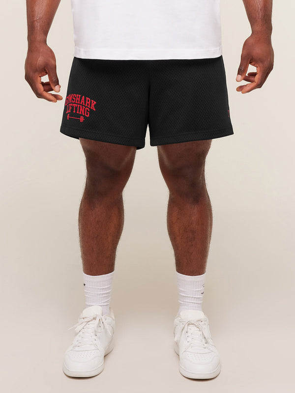 Gymshark Lifting Barbell Mesh 5" Short — Black