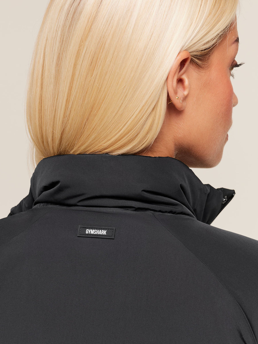 Gymshark Oversized Puffer Jacket — Black — 5