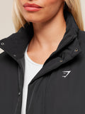 Gymshark Oversized Puffer Jacket — Black — 6