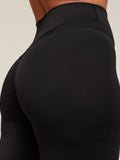 Gymshark Whitney Short Flared Legging — Black — 4