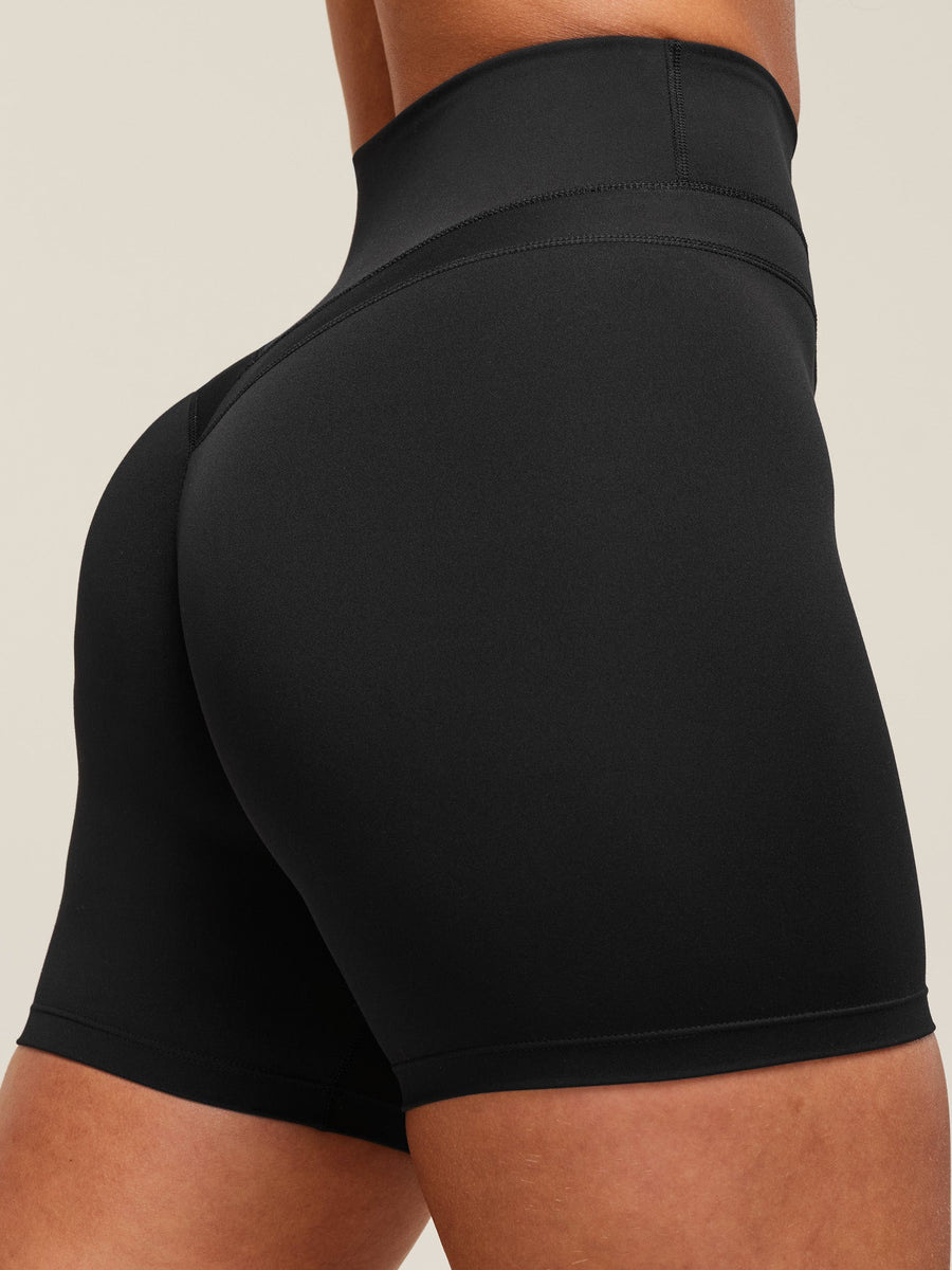 Gymshark Whitney Shorts — Black — 4