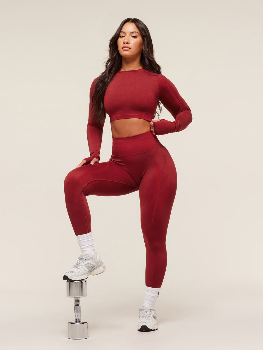 Gymshark x Analis Seamless Legging — Reps Red/Carmine Red — 5