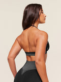 Gymshark x Analis Seamless Sports Bra — Black/Silver Grey — 2