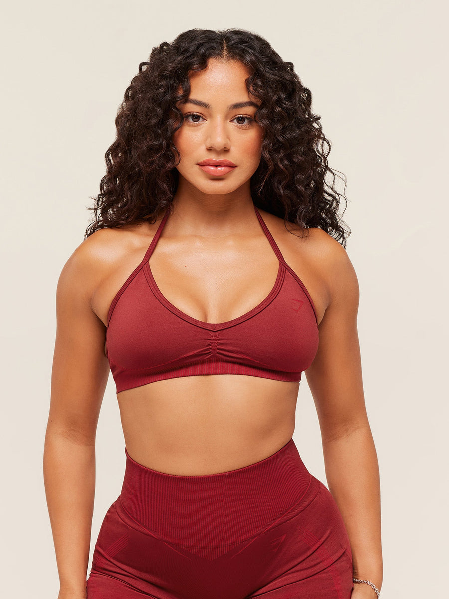 Gymshark x Analis Seamless Sports Bra — Reps Red/Carmine Red — 1