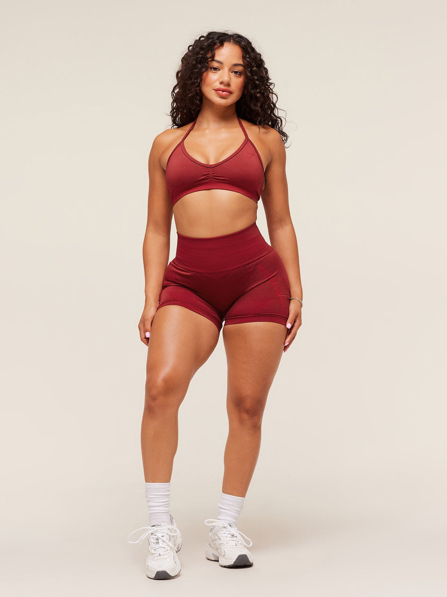 Gymshark x Analis Seamless Sports Bra — Reps Red/Carmine Red — 4