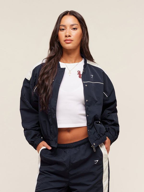 Gymshark x Analis Woven Track Jacket — Midnight Blue