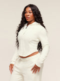 Gymshark x Analis Zip Up Hoodie — Soft White — 4