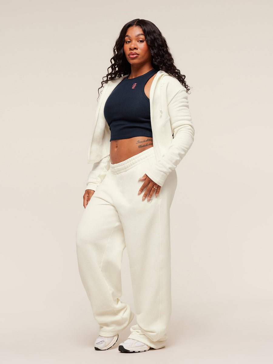 Gymshark x Analis Zip Up Hoodie — Soft White — 7