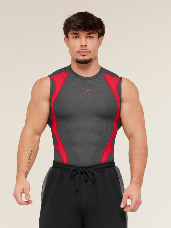 Gymshark x Carlos Belcast Tank Baselayer — Grey