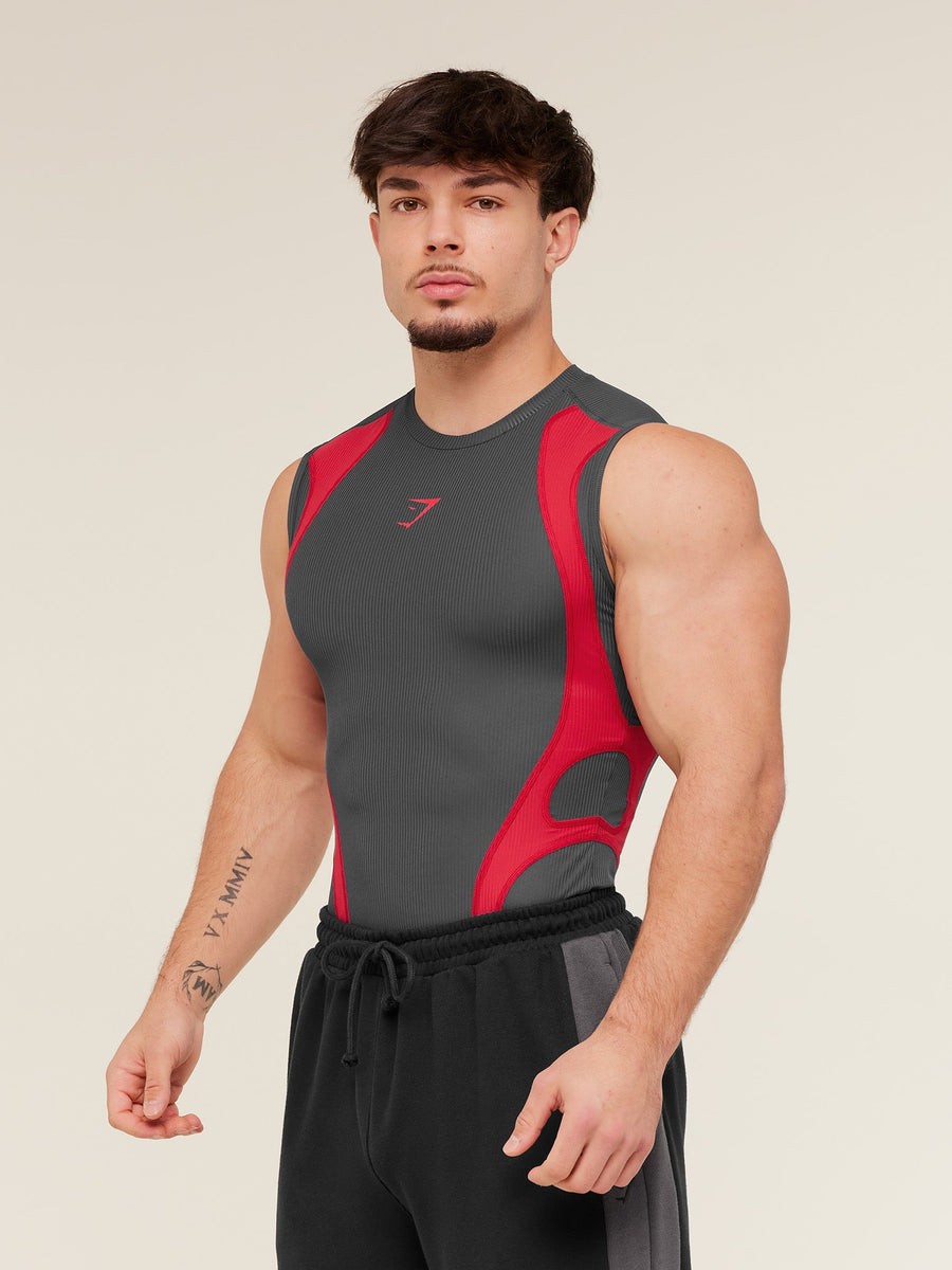 Gymshark x Carlos Belcast Tank Baselayer — Grey — 3