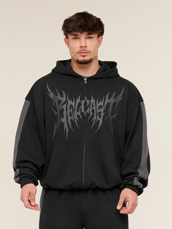Gymshark x Carlos Belcast Zip Up Hoodie — Black