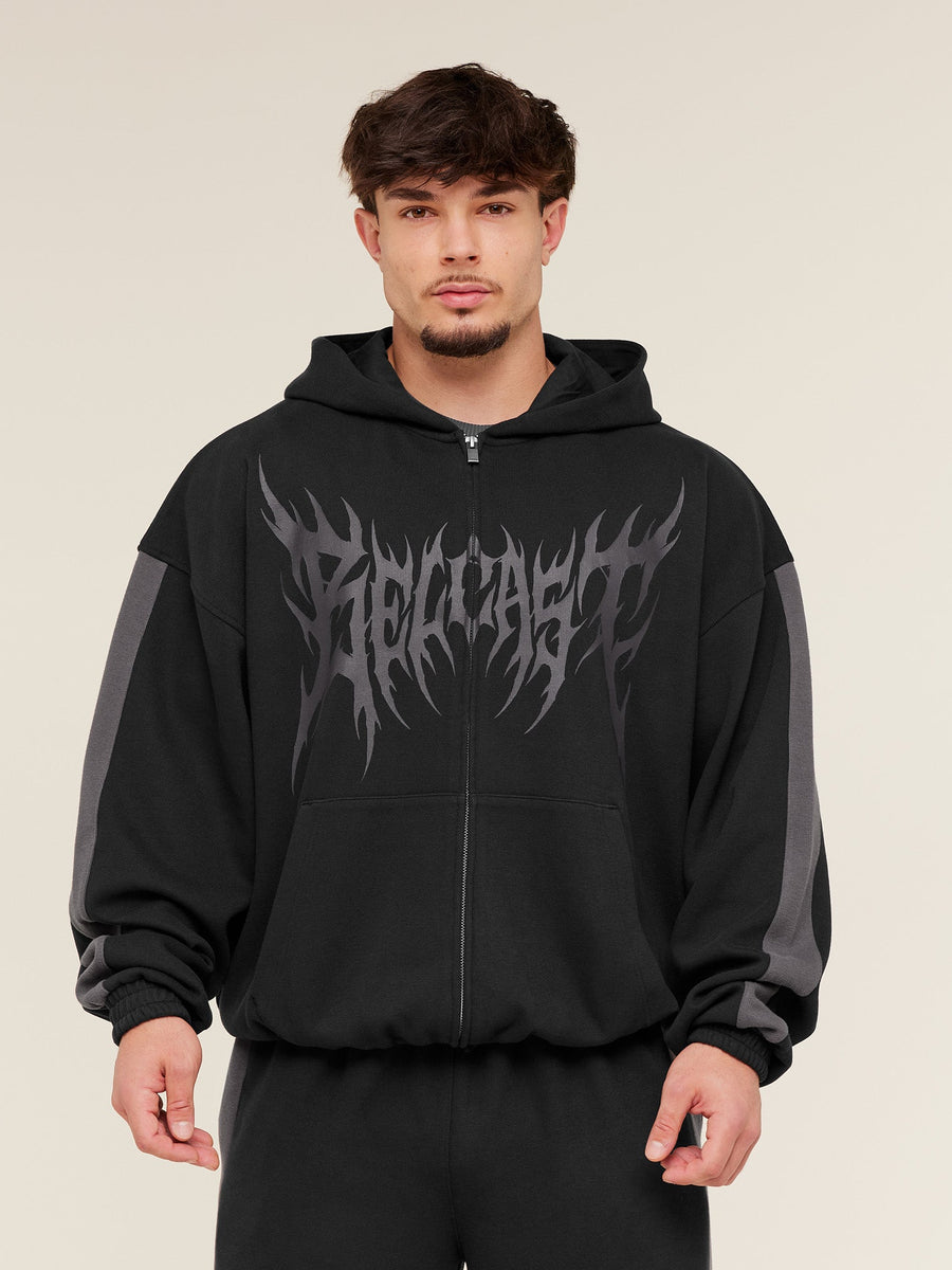 Gymshark x Carlos Belcast Zip Up Hoodie — Black — 1