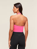 Gymshark Halter Neck Cami with Shelf — Energy Pink — 2