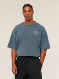Gymshark Heavyweight Textured Graphic T-Shirt — Heavy Blue — 2