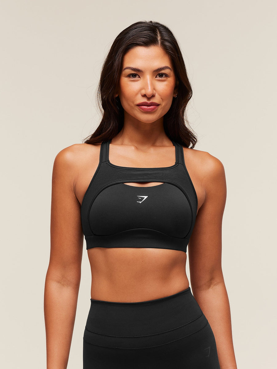 Gymshark Alpha High Support Sports Bra — Black — 1