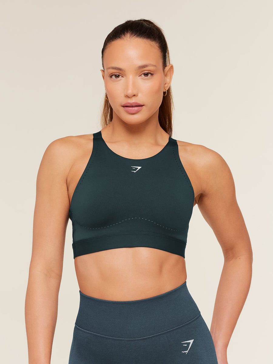 Gymshark High Coverage High Support Sports Bra — Deep Petrol Blue — 1