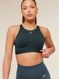 Gymshark High Coverage High Support Sports Bra — Deep Petrol Blue — 5