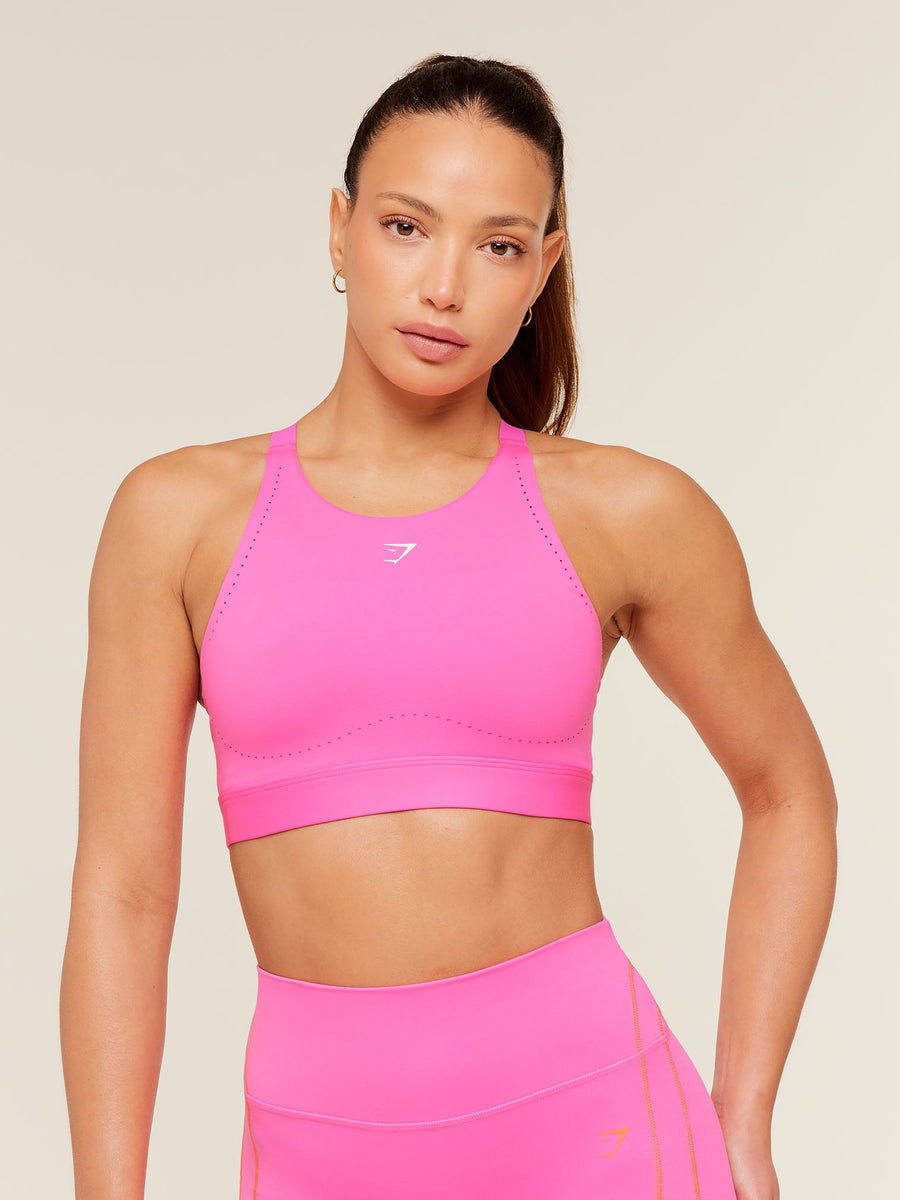 Gymshark High Coverage High Support Sports Bra — Electric Pink — 1