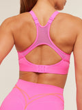 Gymshark High Coverage High Support Sports Bra — Electric Pink — 6