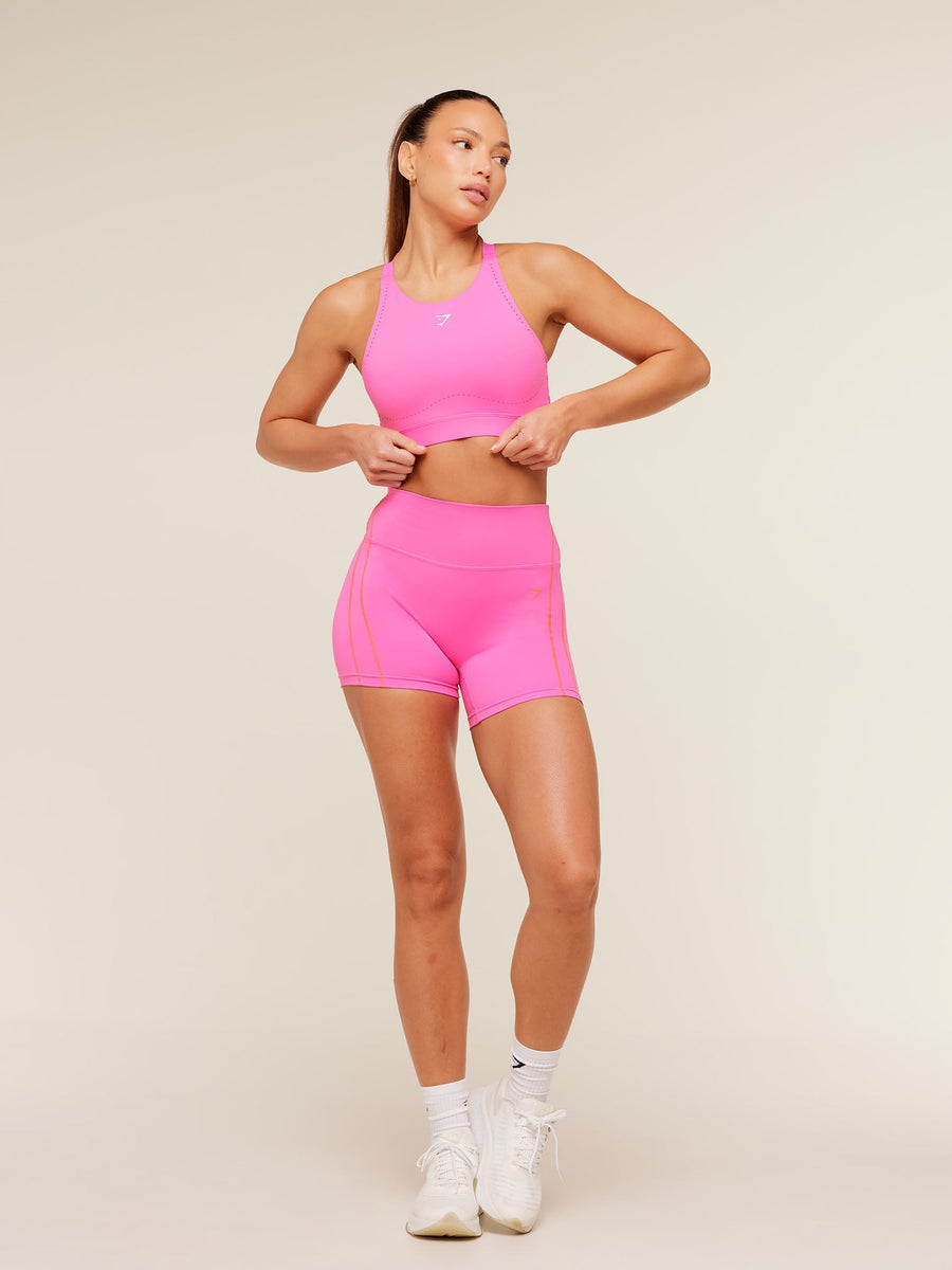Gymshark High Coverage High Support Sports Bra — Electric Pink — 4