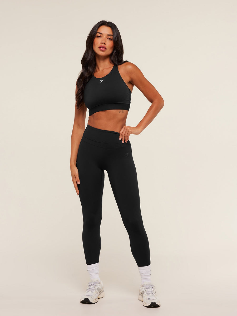Gymshark High Coverage High Support Sports Bra — Black — 4