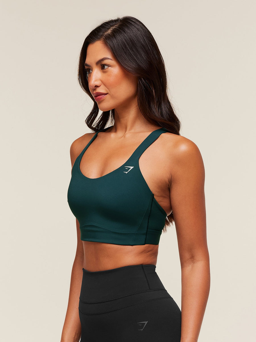 Gymshark Crossover Strap High Support Sports Bra — Deep Petrol Blue — 3