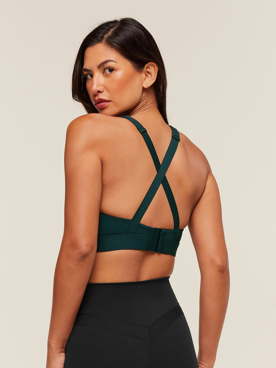 Gymshark Crossover Strap High Support Sports Bra — Deep Petrol Blue — 2