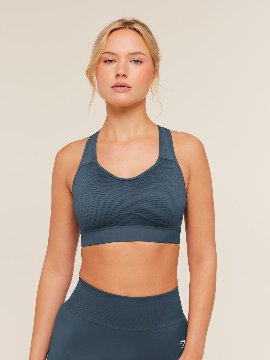 Gymshark Lightweight High Support Sports Bra — Stealth Blue — 1