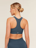 Gymshark Lightweight High Support Sports Bra — Stealth Blue — 2