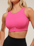 Gymshark Mesh Back Sports Bra — Energy Pink — 4