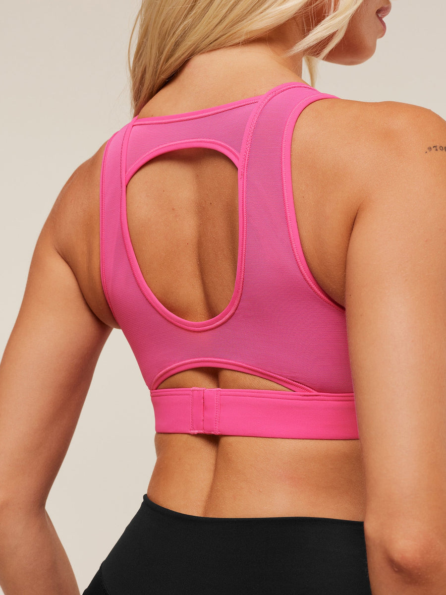 Gymshark Mesh Back Sports Bra — Energy Pink — 5