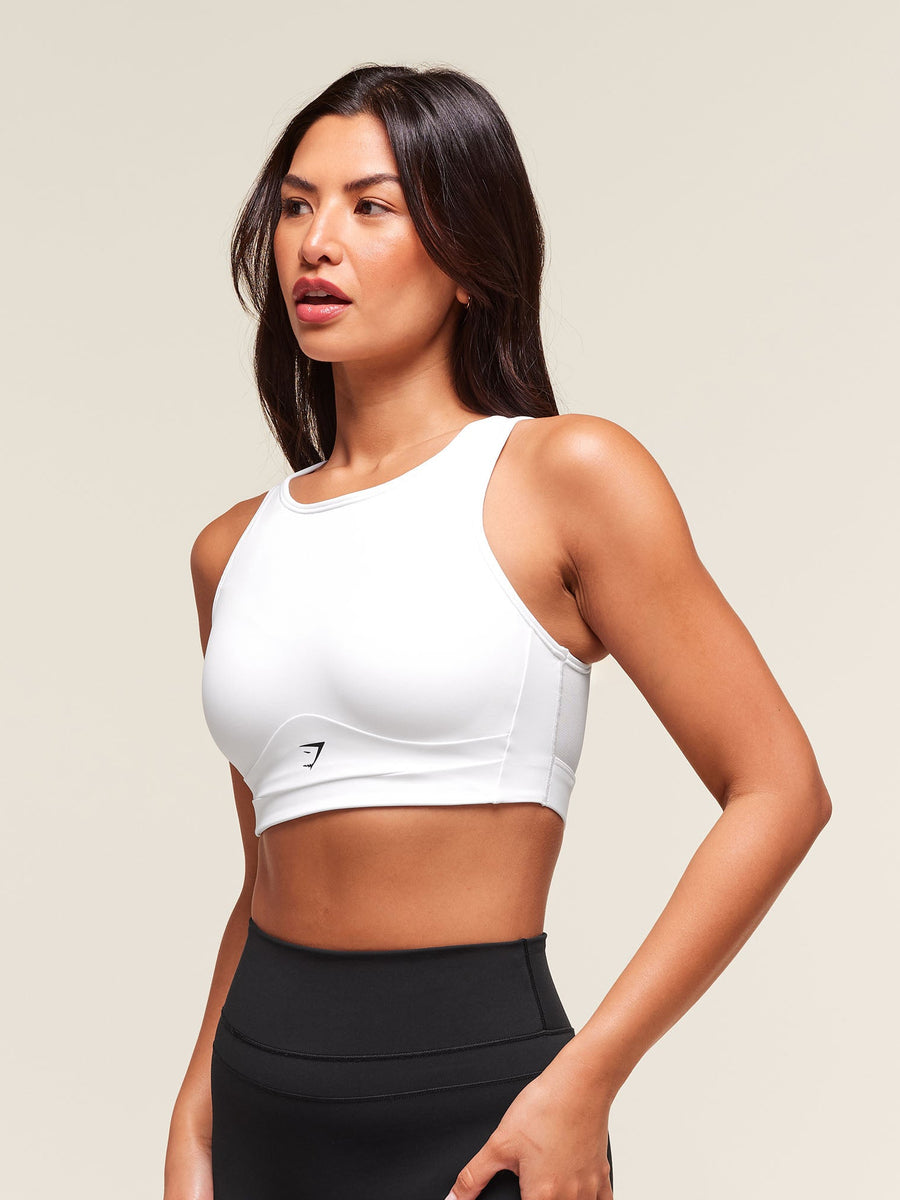 Gymshark Mesh Back Sports Bra — White — 3