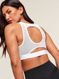 Gymshark Mesh Back Sports Bra — White — 4