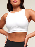 Gymshark Mesh Back Sports Bra — White — 5